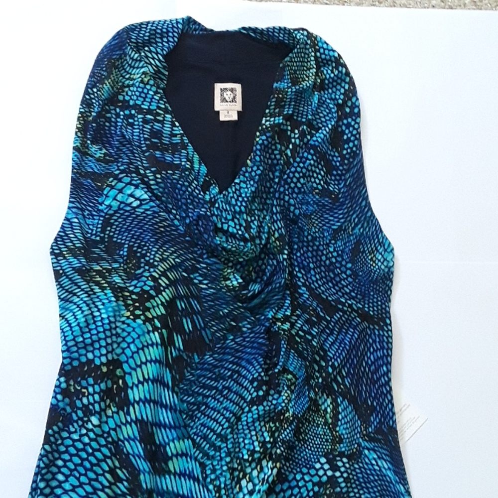 Midi Dress in snake print